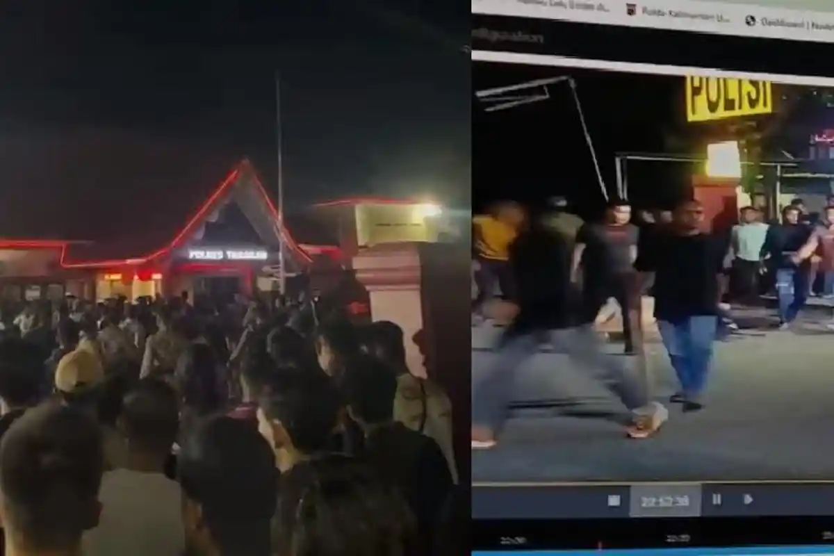 BREAKING NEWS - Polres Tarakan Diserang Puluhan Orang tak Dikenal, Motif Belum Diketahui