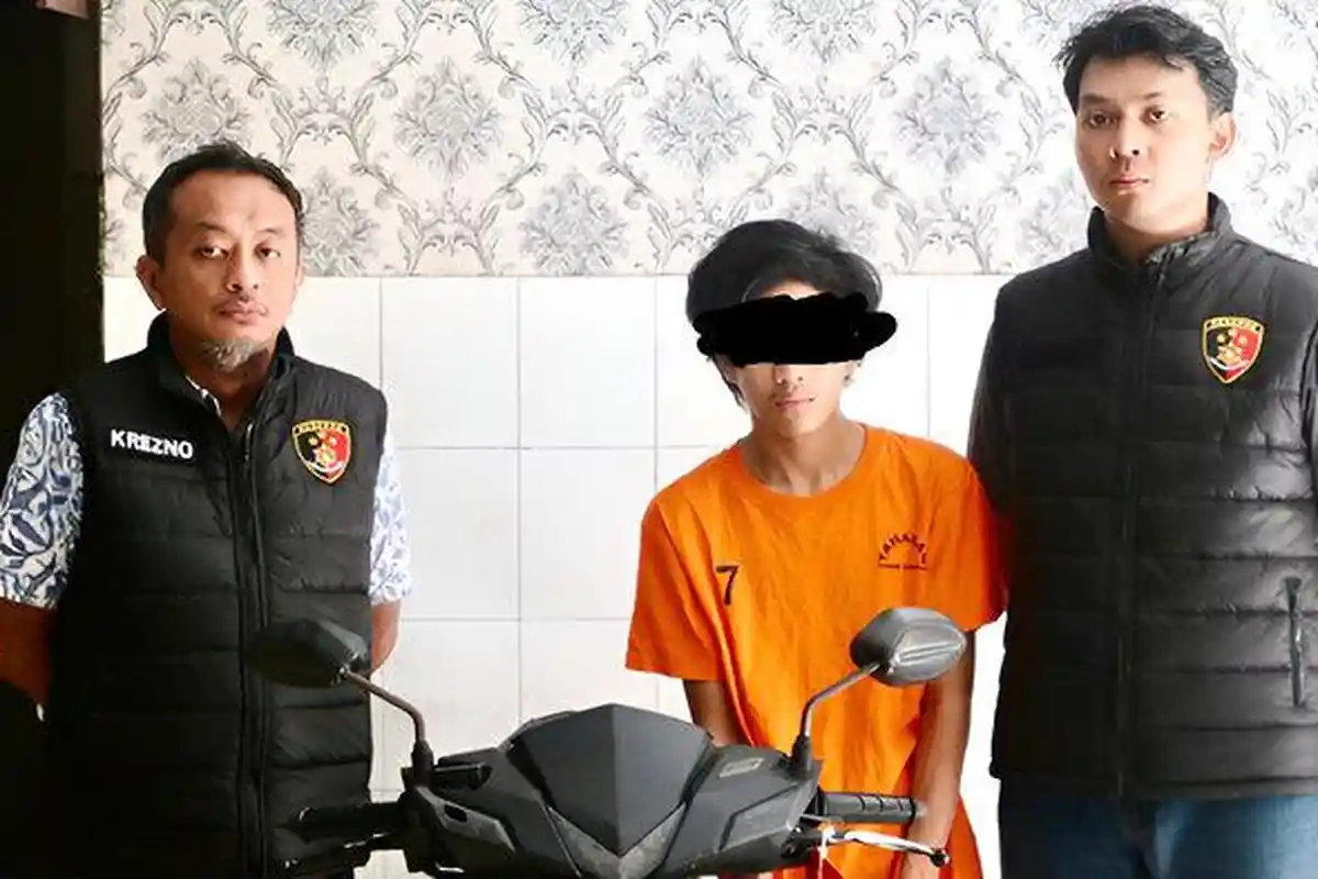 Maling Motor yang Satroni Parkiran Hotel di Surabaya Dibekuk Tim Anti Bandit Polsek Genteng, 1 Buron