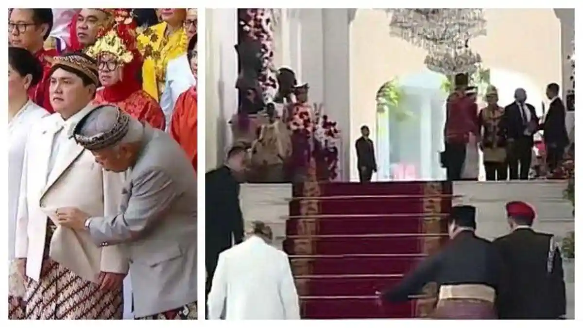 Tingkah Polah Prabowo dan Basuki Curi Perhatian Warga saat Upacara HUT ke-78 RI di Istana
