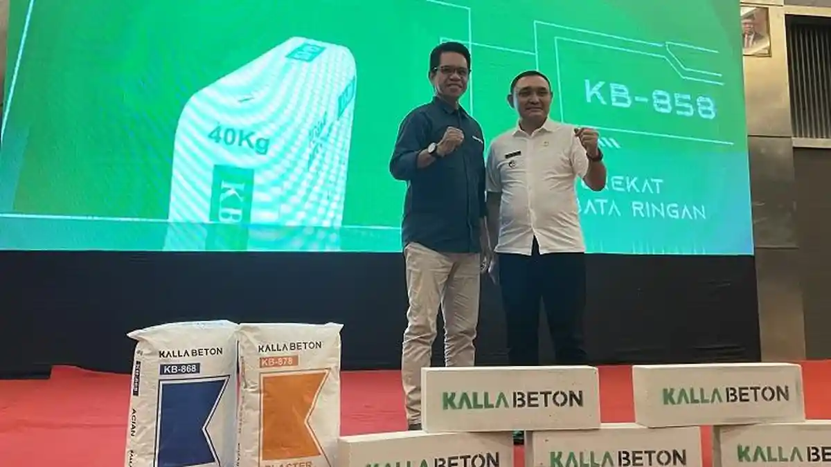 Kalla Beton Launching Bata Ringan dan Mortar Instan Sekaligus Latih Pekerja Konstruksi di Kota Palu