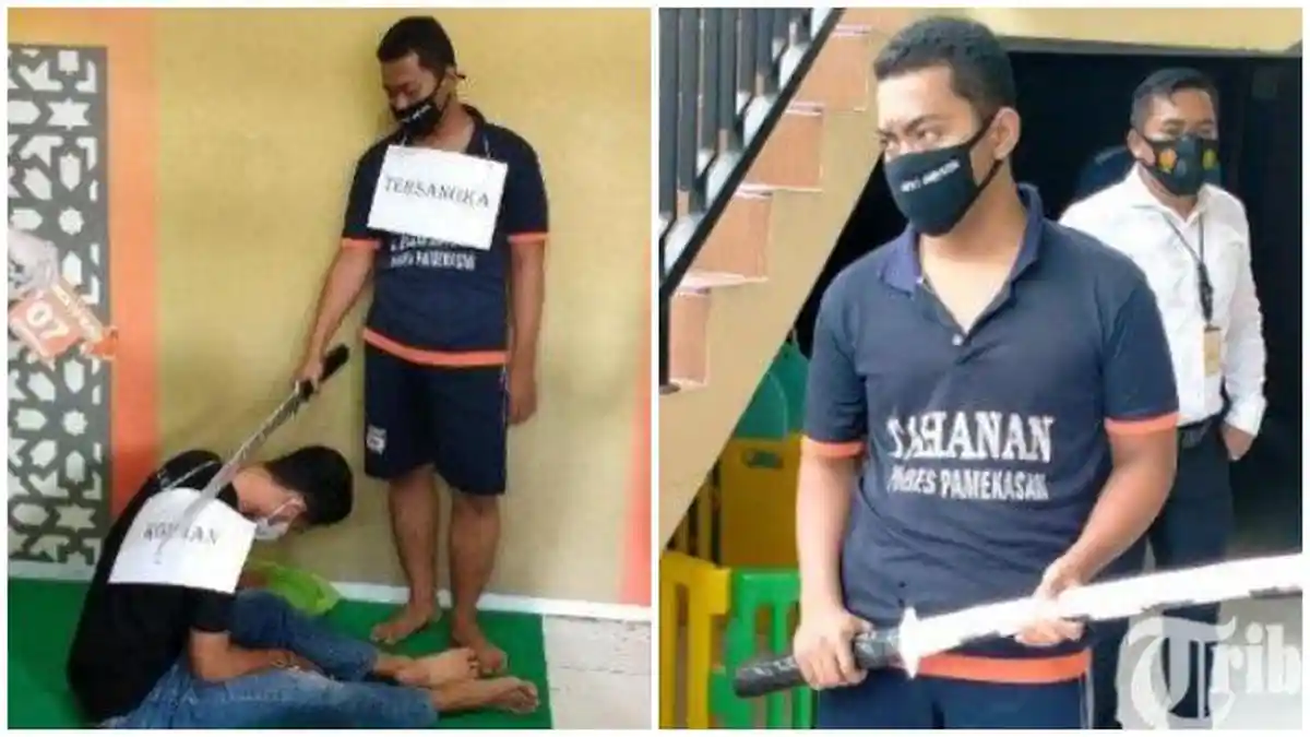 Penyesalan Tersangka Pembunuh Bocah SD di Pamekasan, UA Terkejut Tebasan Samurainya Salah Sasaran
