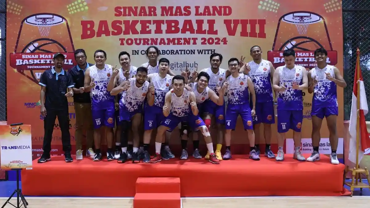 Transmedia Pertahankan Gelar Juara Turnamen Basket Antarmedia dan Ekosistem Digital Hub