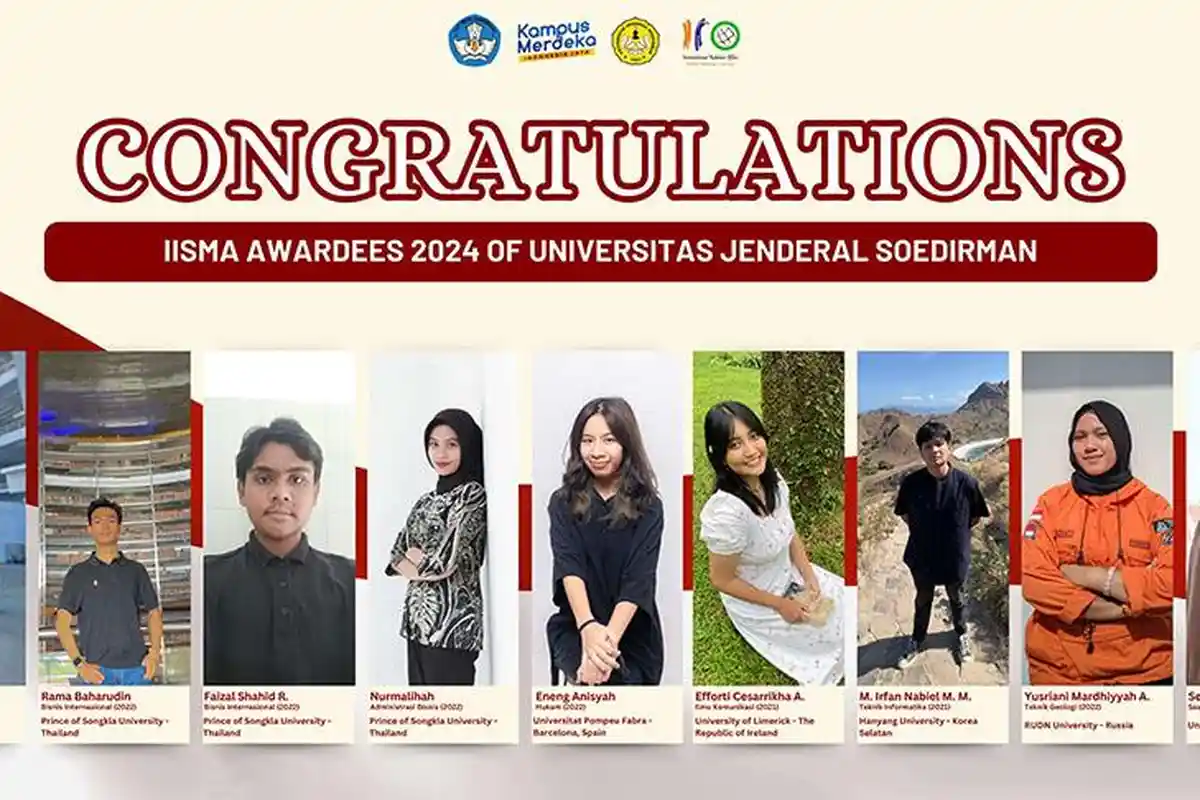 Keren! 11 Mahasiswa UNSOED Raih Beasiswa IISMA Tahun 2024