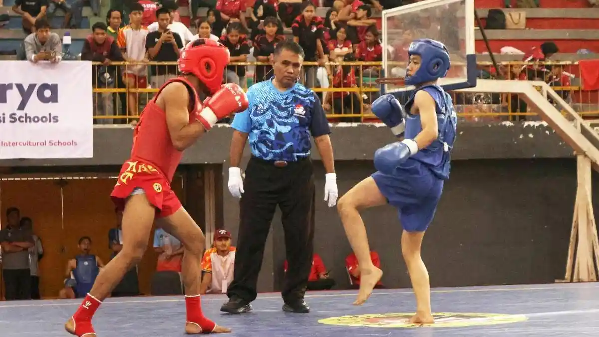 Ribuan Atlet Wushu dari Berbagai Daerah Bertanding di GOR Jayabaya Kediri