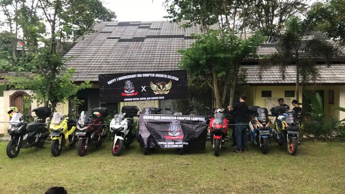 Info Komunitas Motor, Hai Chapter Lampung Wadah Para Pecinta Motor Honda ADV