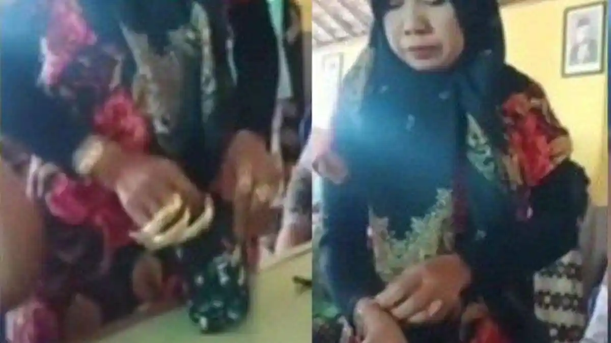 Viral Emak-emak 'Reunceum Emas' Disoraki saat Antre Bansos, Terungkap Ternyata Juragan Beras