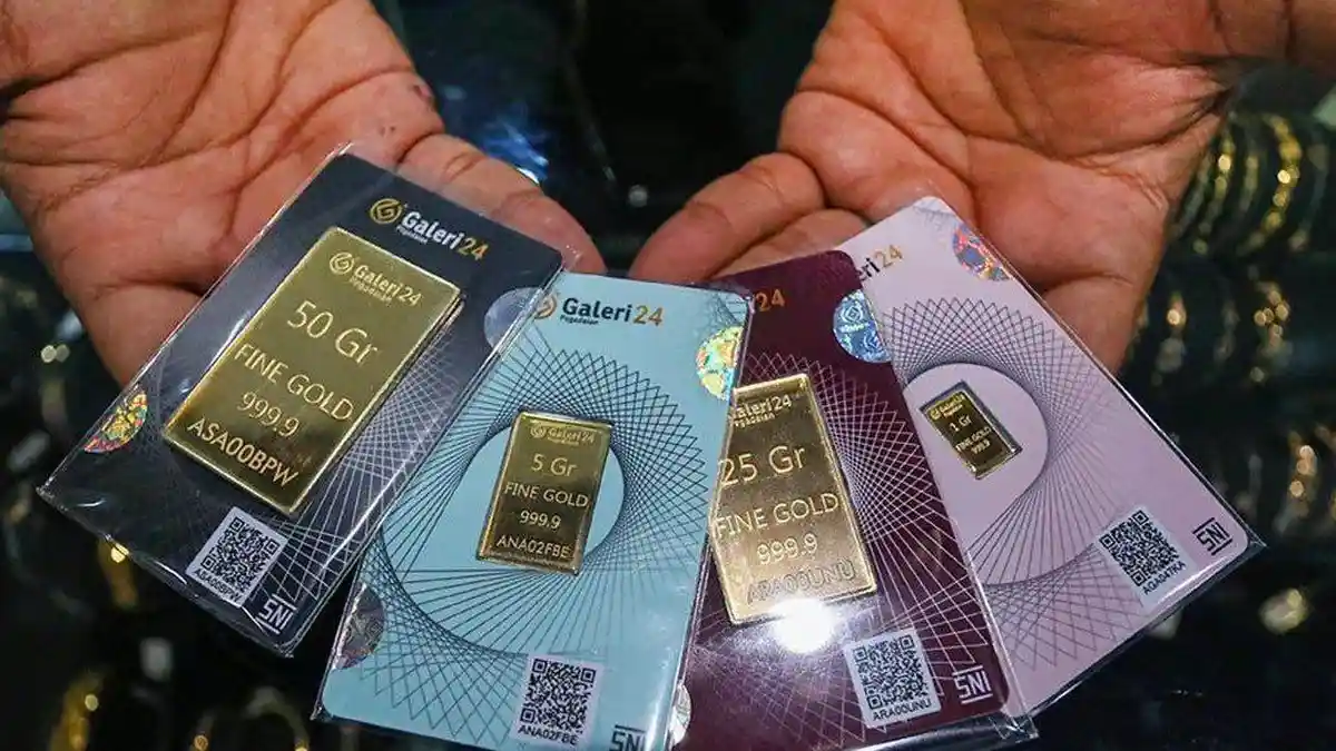 Harga Emas Hari Ini Rabu 13 Mei 2026, Emas Antam Anjlok, Harga UBS dan Galeri24 Justru Naik