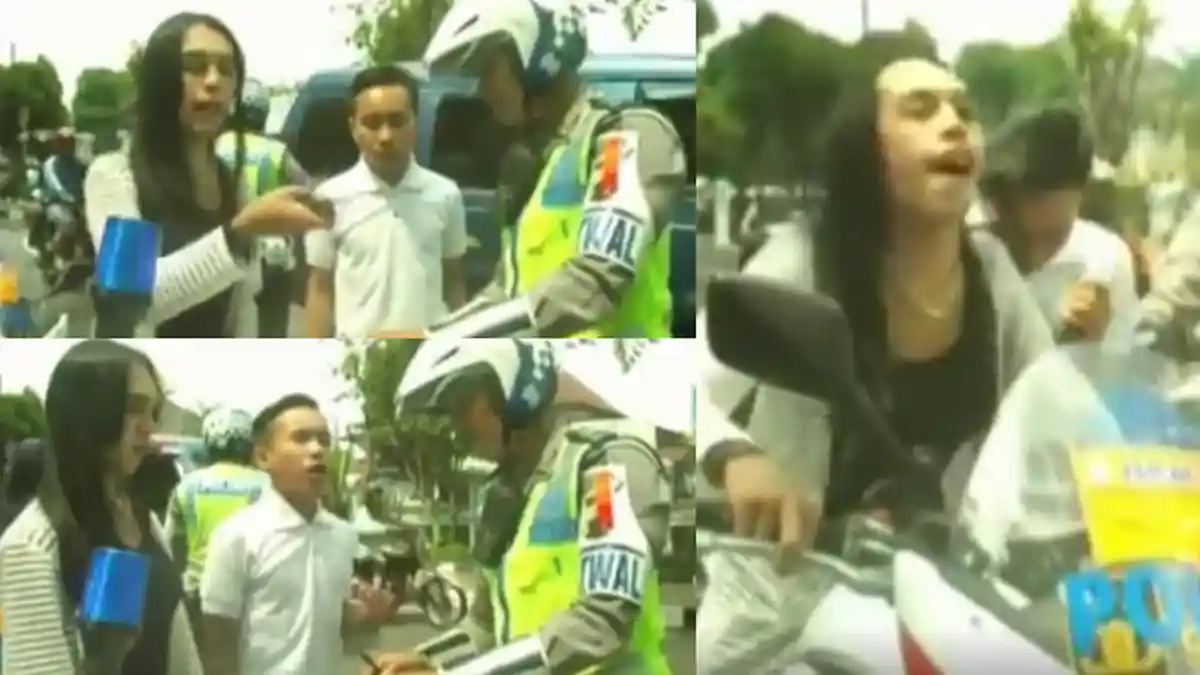 Kocak! Polisi Tilang Waria, Alasan Melanggar Lalu Lintas Bikin Ngakak!