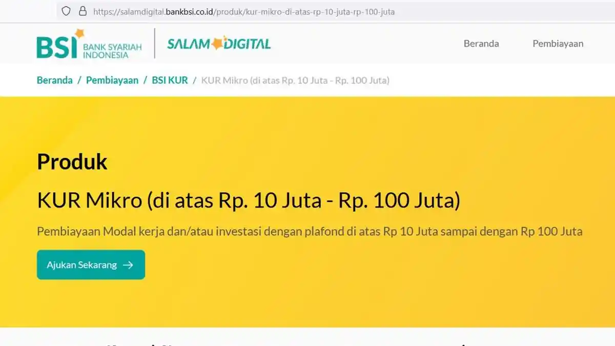 Cara Pengajuan KUR BSI 2023, Salah Satunya Secara Online melalui Salam Digital