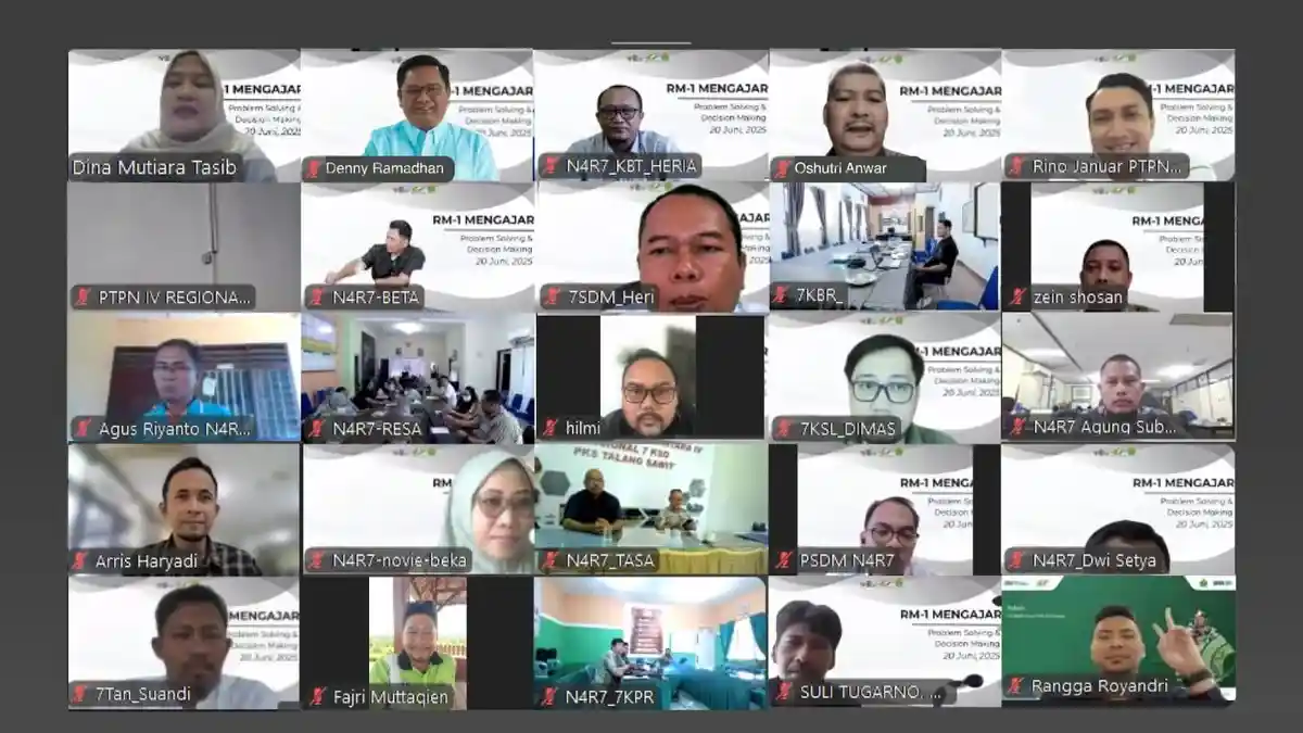 PTPN IV Regional VII Bekali Karyawan dengan Keterampilan Problem Solving dan Decision Making