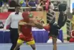 Aksi Atlet Wushu Pada PON XVIII 