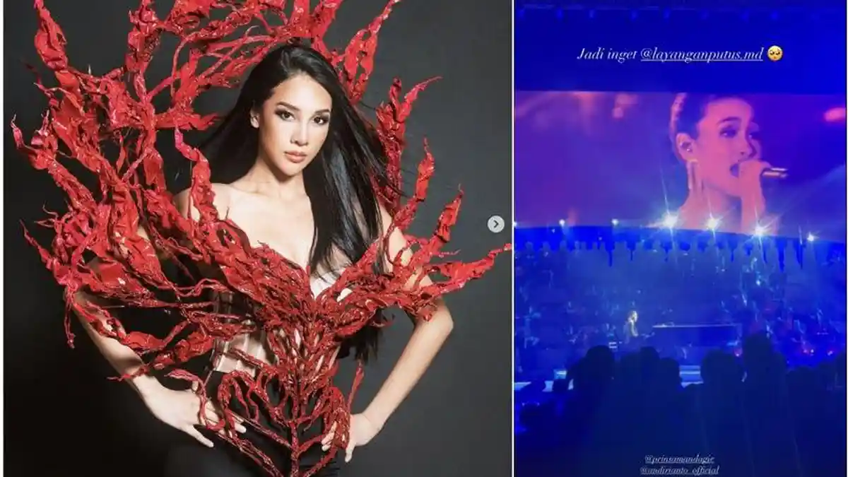 Anya Geraldine Teringat Layangan Putus saat Hadir di Konser Orchestra Andi Rianto