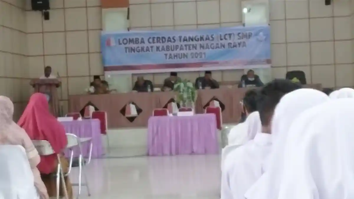 Disdik Nagan Raya Adakan Lomba Cerdas Tangkas Tingkat SMP