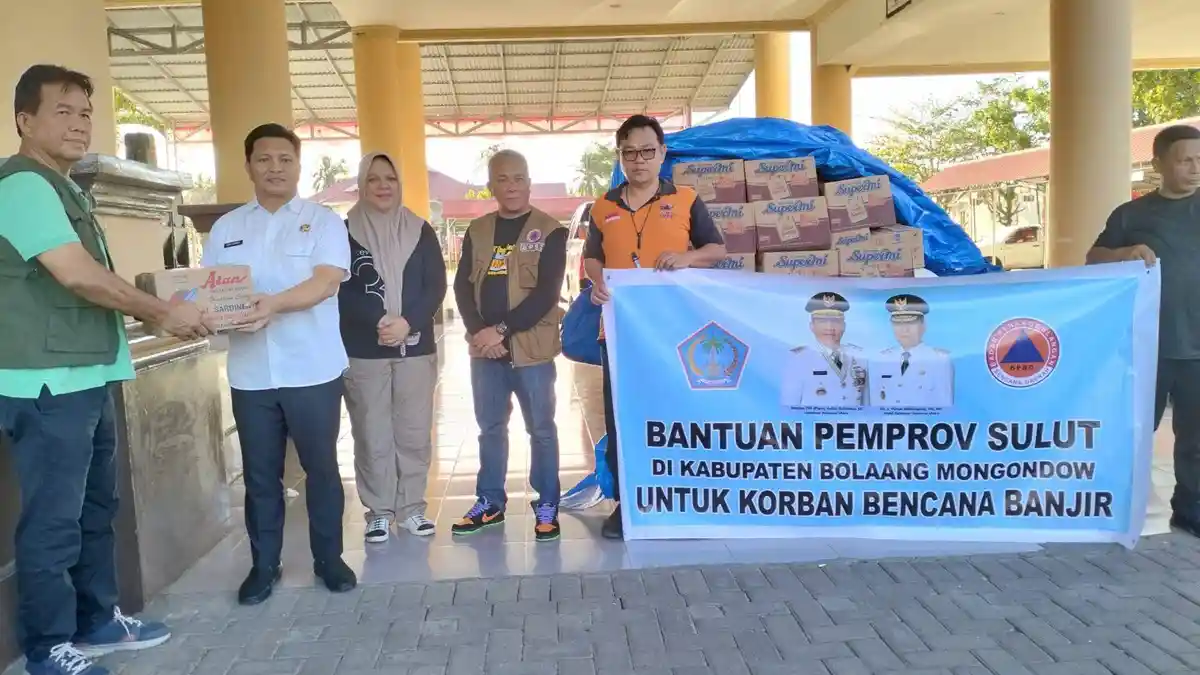 Pemprov Sulawesi Utara Salurkan Bantuan untuk Korban Banjir Bandang di Bolmong