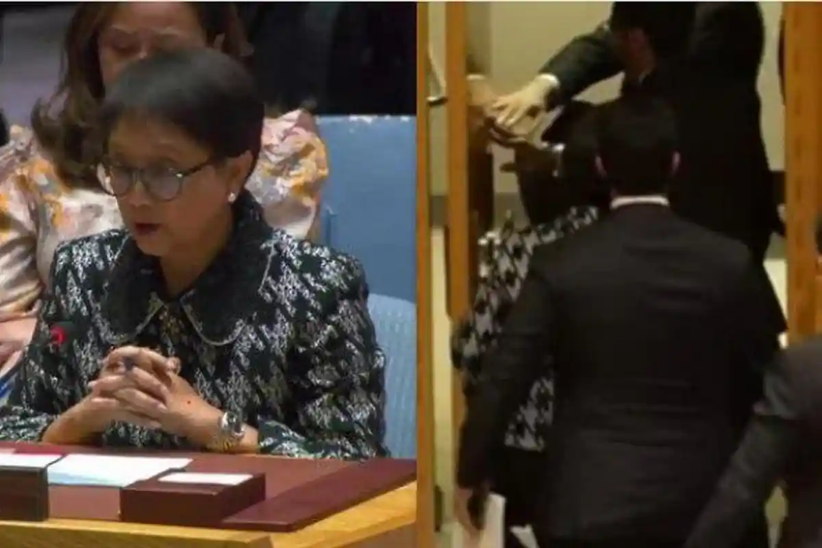 Viral Aksi Menlu Retno Marsudi Tinggalkan Sidang Saat Dubes Israel Pidato: Indonesia Menolak Keras!