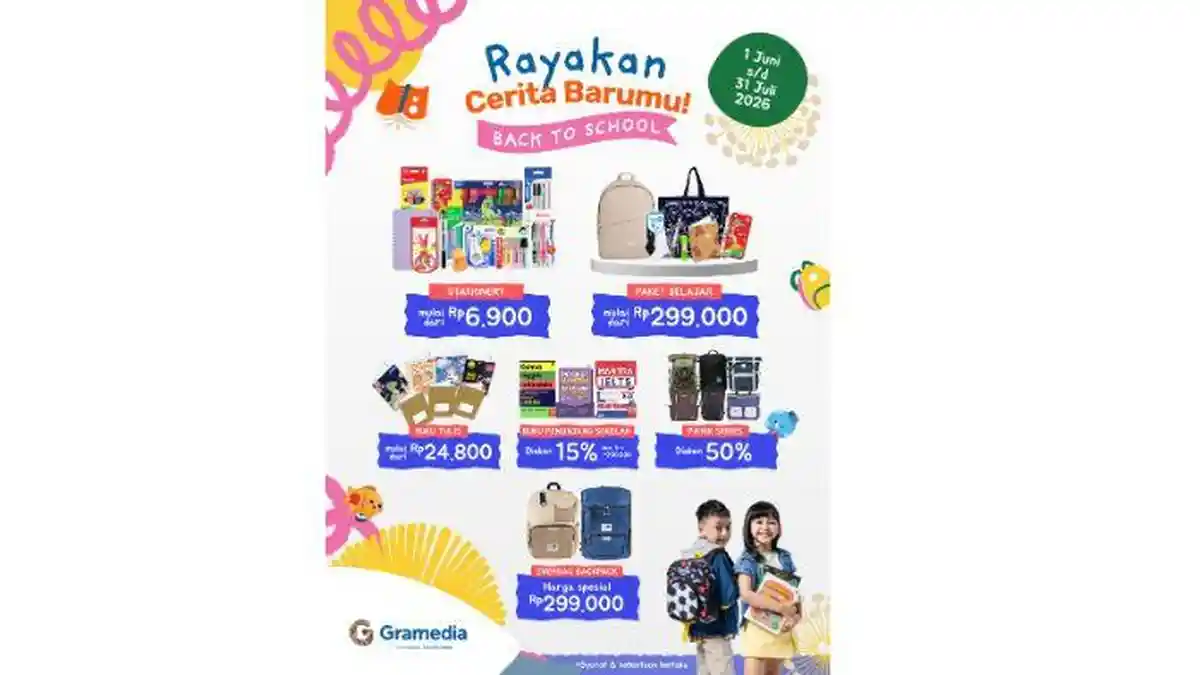 Gramedia Hadirkan Program “Rayakan Cerita Barumu” untuk Sambut Tahun Ajaran Baru 2026