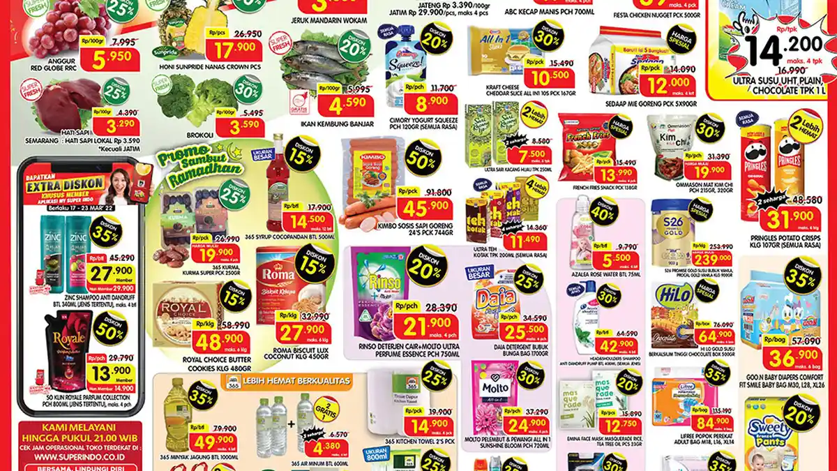 BARU, Promo Superindo 21-24 Maret 2022, Minyak Jagung Diskon 35 Persen, Sosis Diskon 50 Persen
