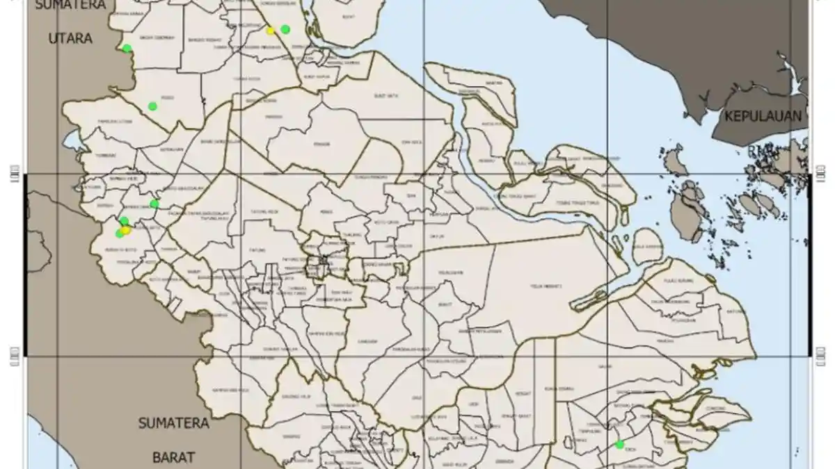 Walau Hujan, Hotspot Masih Tinggi di Riau dan Sumatera