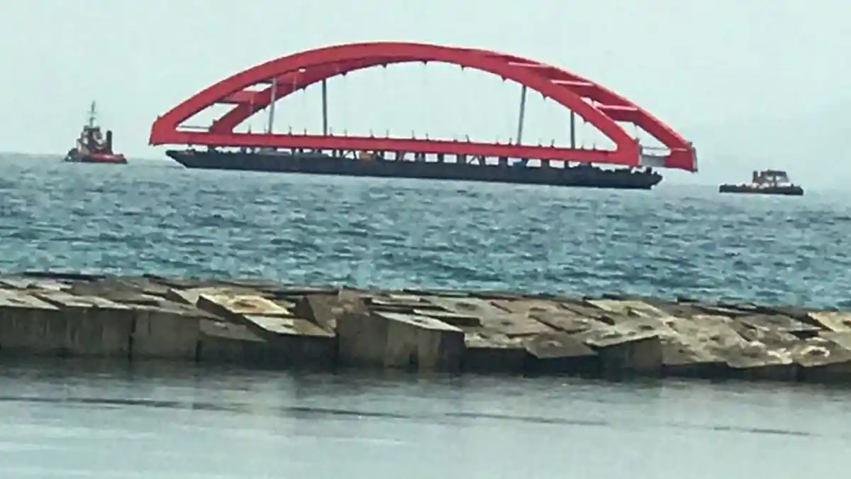 Jembatan Holtekamp Telah Sampai di Jayapura Lebih Cepat dari Target Semula