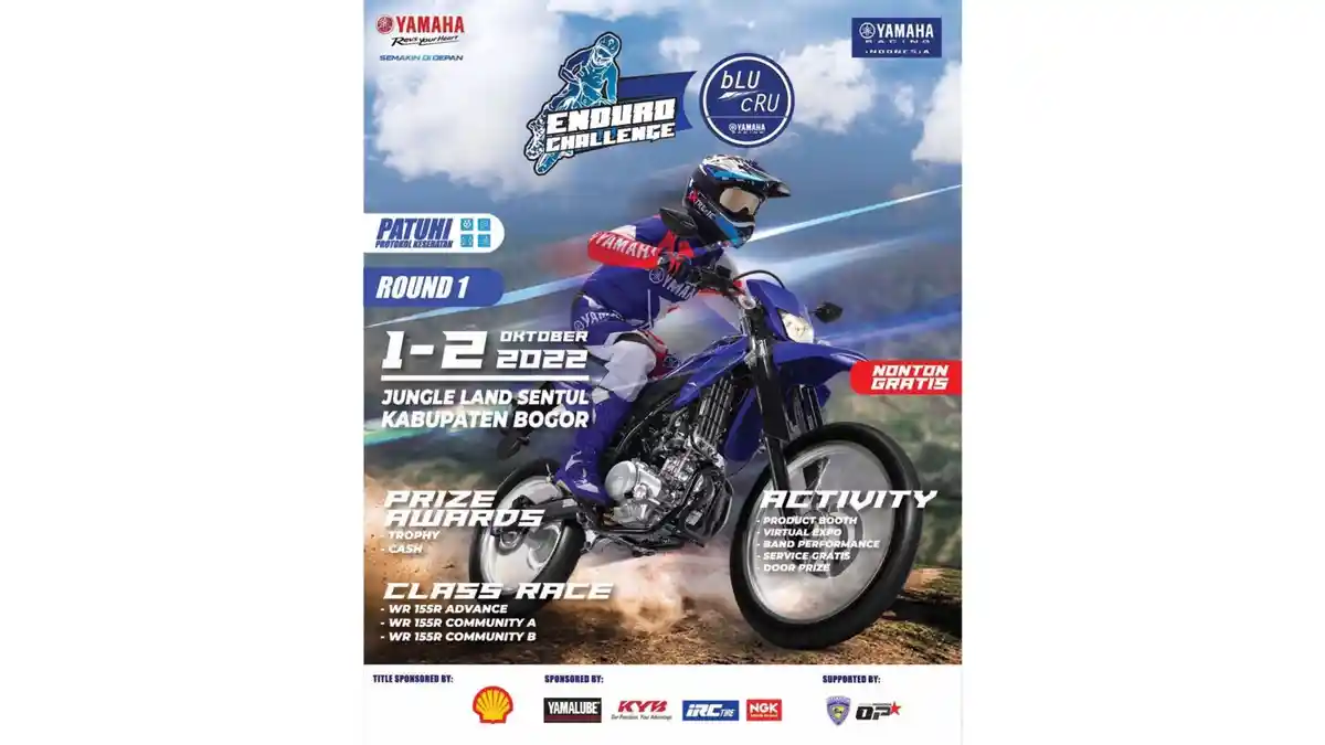 SHELL bLU cRU Yamaha Enduro Challenge, Yamaha Hadirkan Balap Ketahanan Off-Road 