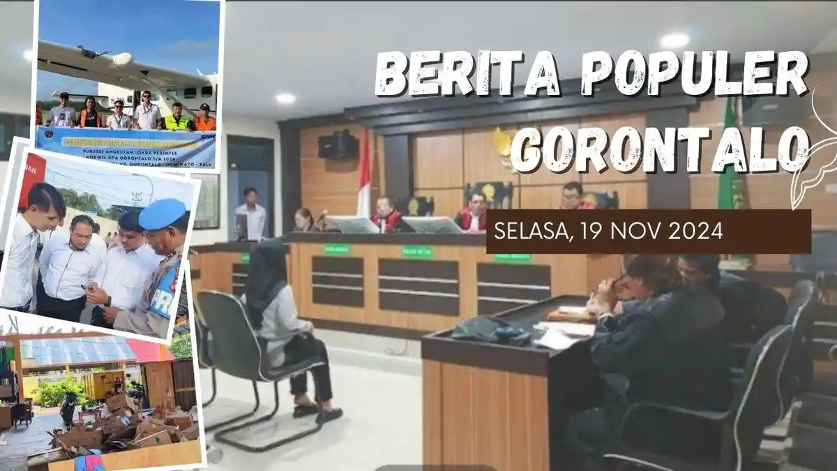 GORONTALO TERPOPULER: Sidang Perdana Nurhalisa Abdullah Owner Ebudo, Sipropam Periksa Ponsel Anggota