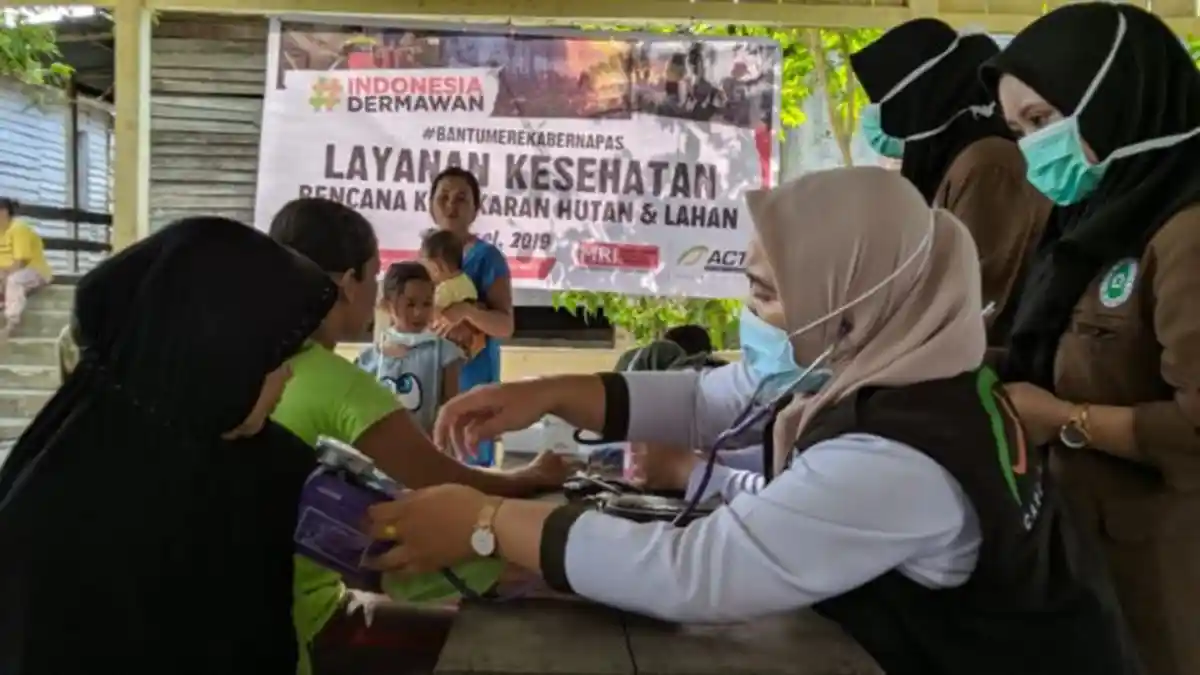 ACT Sumsel Buka Layanan Kesehatan Hingga ke Ogan Ilir, Bantu Kurang Dampak Buruk Akibat Asap