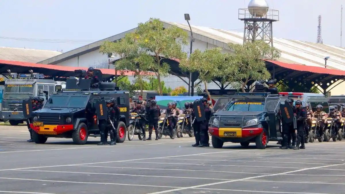 Kawal Demokrasi, Polda Sumut Latihan Penanganan Aksi Unjuk Rasa dengan Humanis