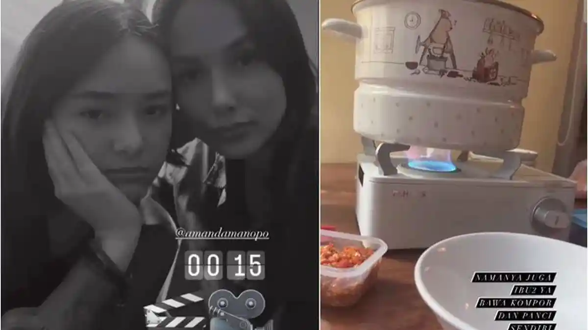 Amanda Manopo Bawa Panci dan Kompor Sendiri saat Syuting hingga Larut Malam