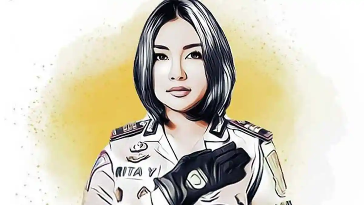 Polwan Cantik AKP Rita Yuliana Bikin Gagasan Vaksin di Layanan SIM