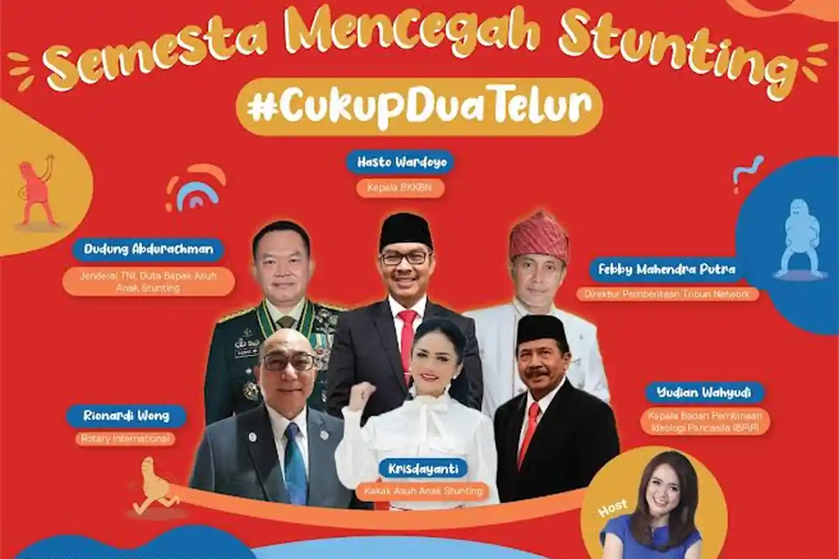 Kampanye CukupDuaTelur BKKBN-Tribun Network Sukseskan Program Cegah Stunting di Indonesia