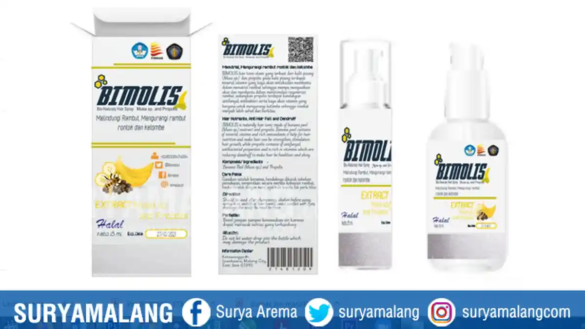 Limbah Kulit Pisang Kepok Jadi Hair Tonic, Karya Mahasiswa Universitas Brawijaya Lewat Program PKMK