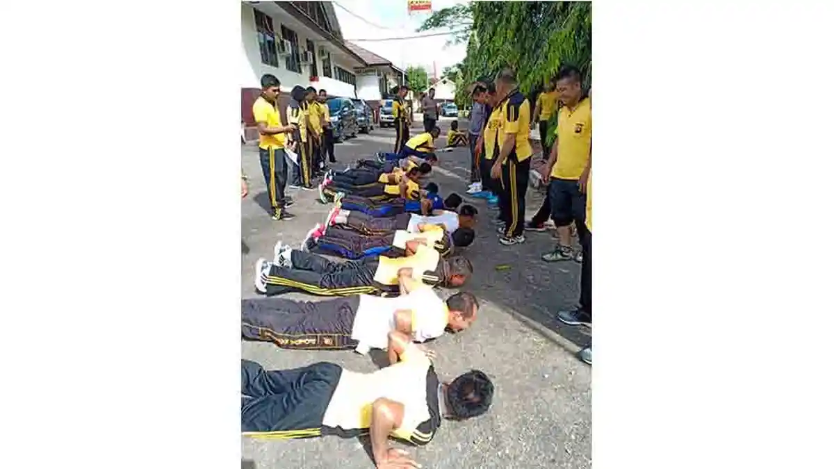 Kesamaptaan Jasmani Warnai Jumat Pagi di Polres Landak
