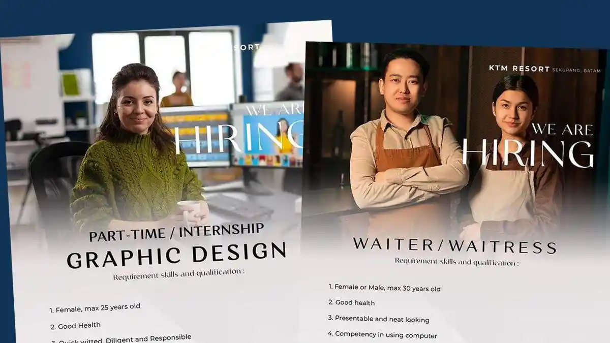 Lowongan Kerja Batam - KTM Resort Sekupang Buka Loker Graphic Design, Receptionist, Waitress