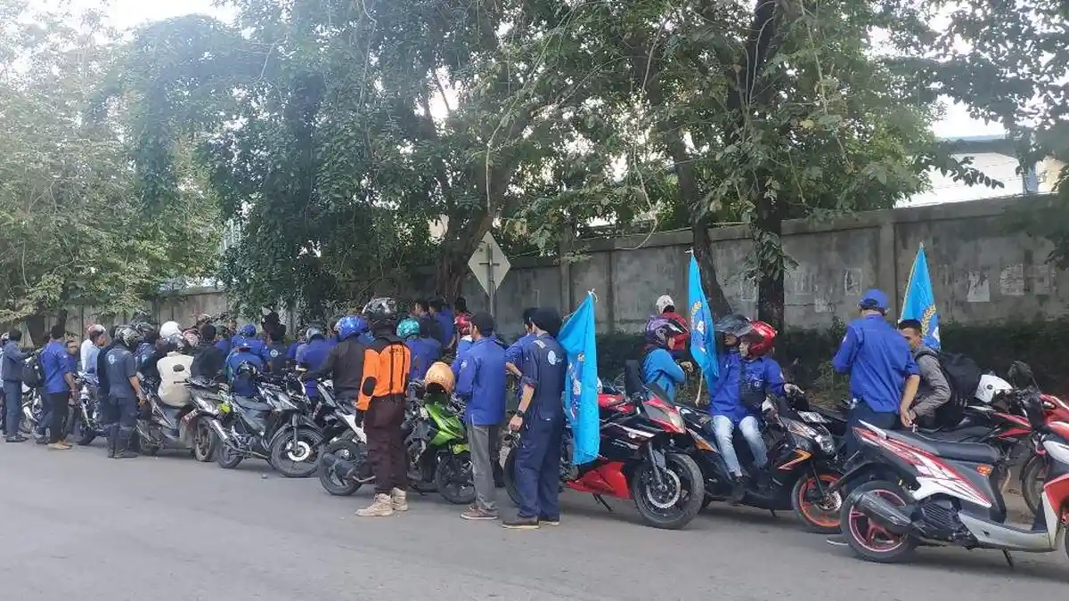 BREAKINGNEWS - Buruh Batam Kembali Demo Tolak Revisi UU Ketenagakerjaan