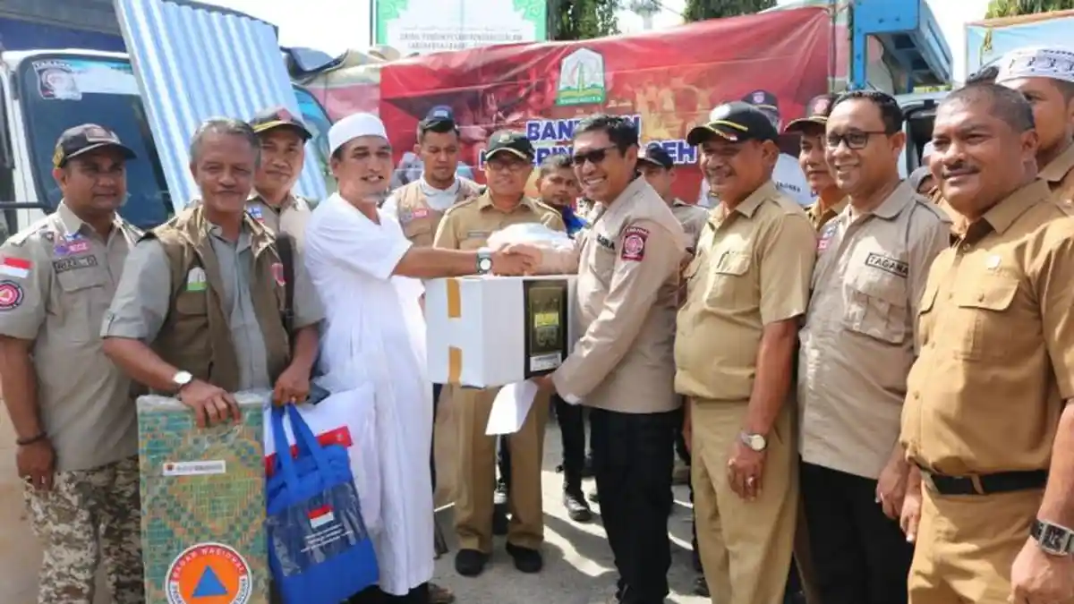 Ponpes Darussalam Labuhan Haji Terbakar, Dinsos Aceh dan BPBA Salur Bantuan, Perintah Plt Gubernur