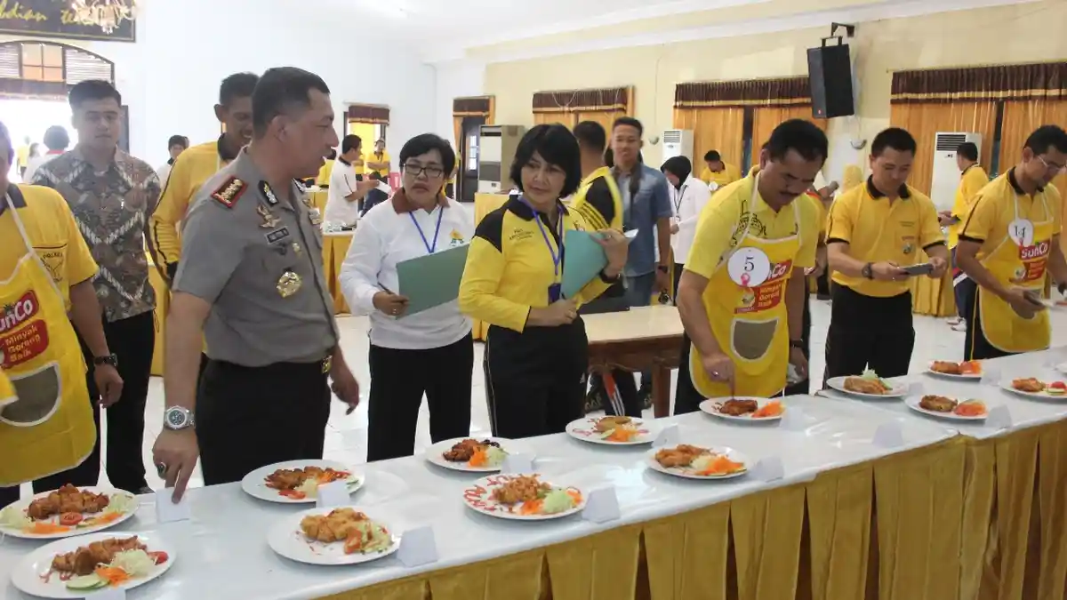 Lomba Masak Perwira Polrestabes,  Masakan Gosong Pun Ludes
