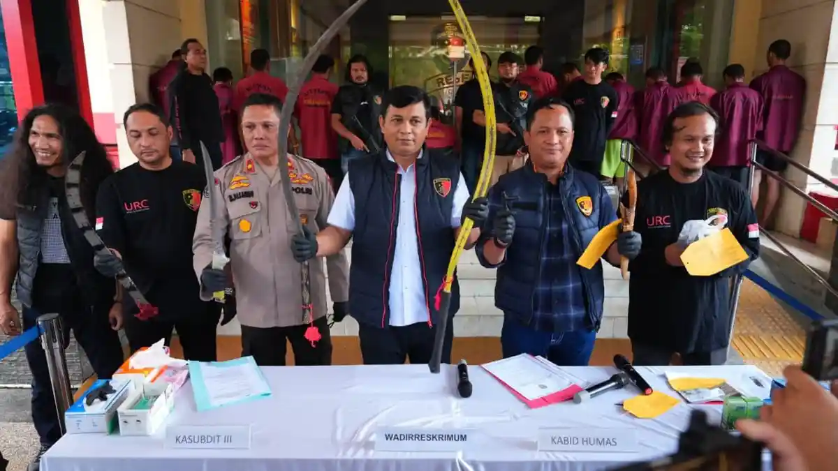Polda Sumut Tangkap 7 Anggota Komplotan Begal dan Geng Motor, Beraksi di Lebih dari 25 Lokasi - Tribun-medan.com
