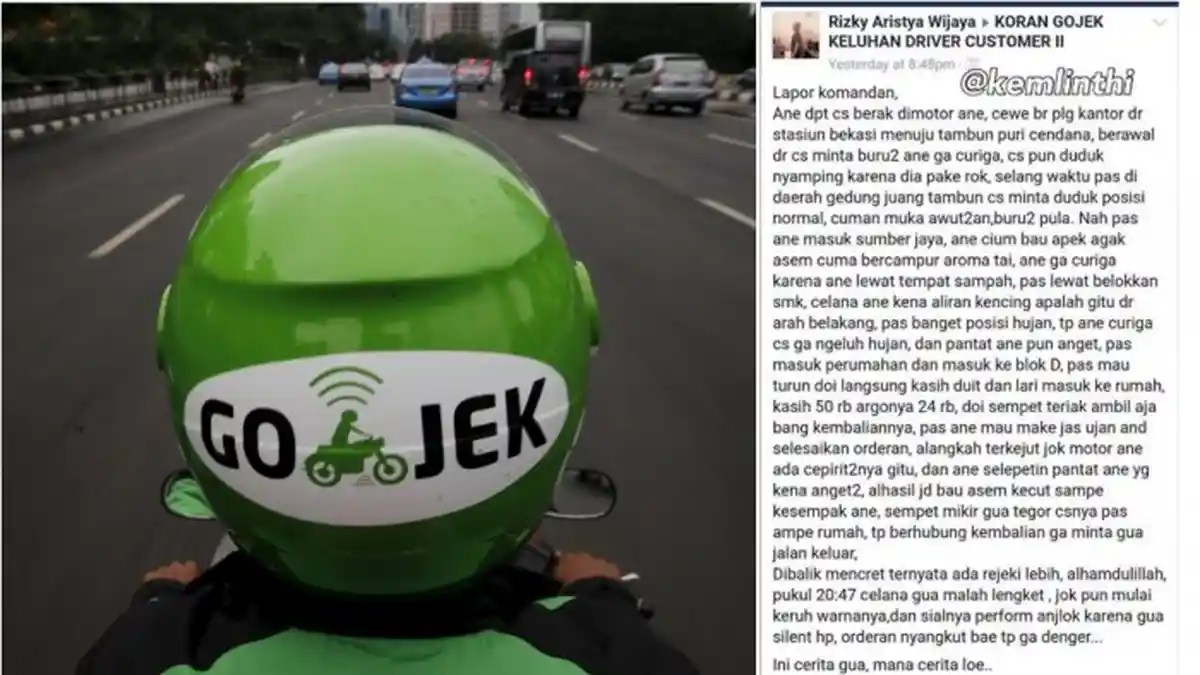 Antar Penumpang Cewek Pakai Rok, Driver Ojek: Ngerasa Ada yang Anget, Ternyata Ini yang Terjadi