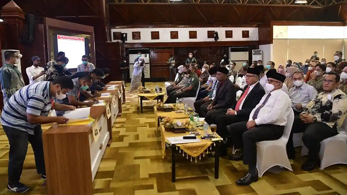 Teken Kontrak Proyek APBA Rp 2,54 T Tuntas, Total 1.666 Paket