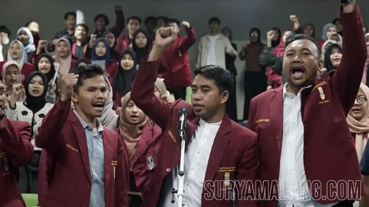 Mahasiswa Muhammadiyah Jatim Deklarasi Pemilu Damai di Kampus UM Surabaya