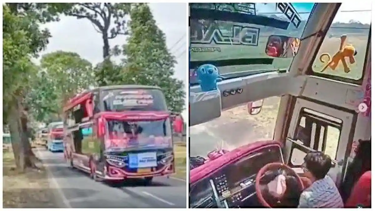 Viral Video Bus Ugal-ugalan hingga Bergerak Zig-Zag, Sopir Dicari Polisi hingga Kena SP Perusahaan