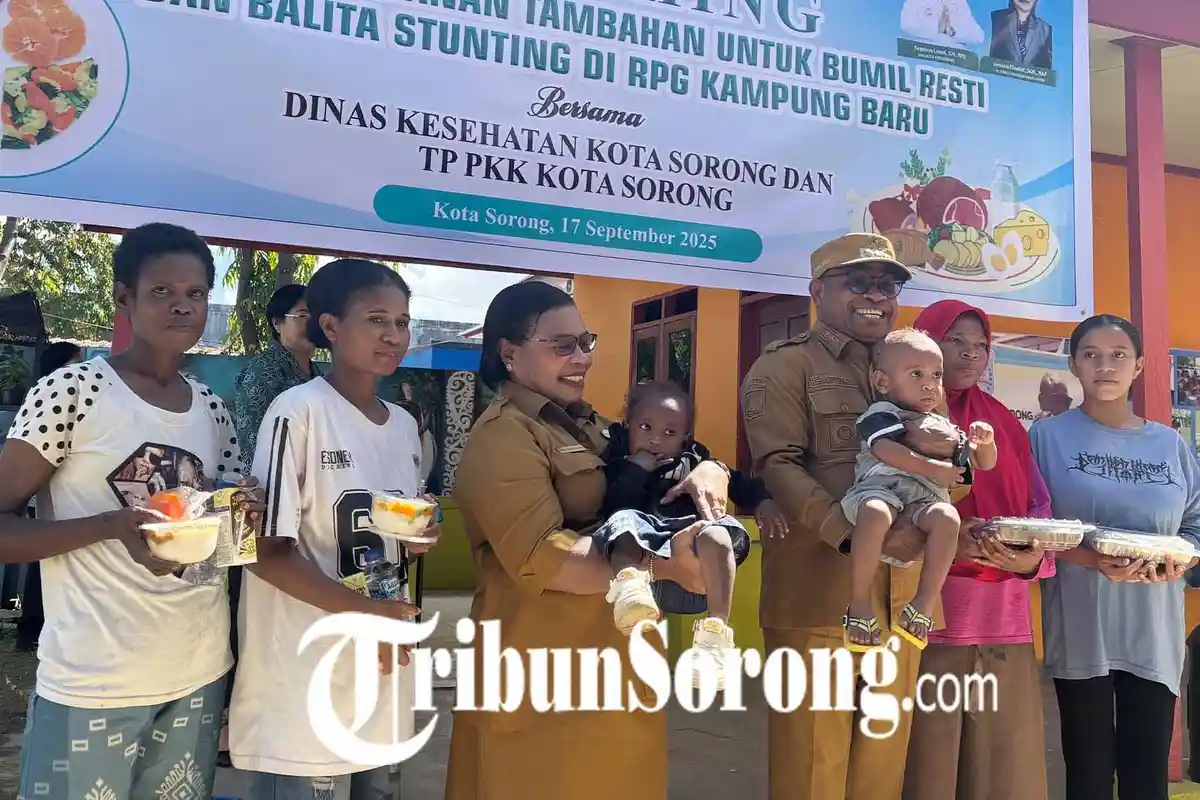 Pemkot Sorong Luncurkan Program Makanan Tambahan untuk Balita dan Ibu Hamil