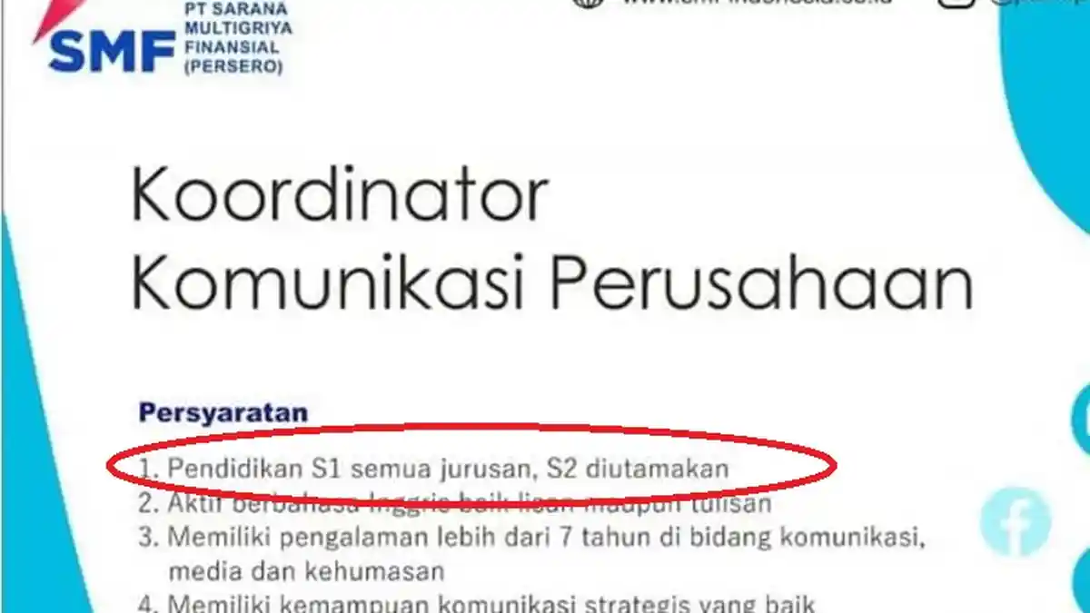 BUMN Ini Buka Lowongan untuk Lulusan S1 Semua Jurusan, Simak Persyaratan Lengkap Hingga Posisinya!