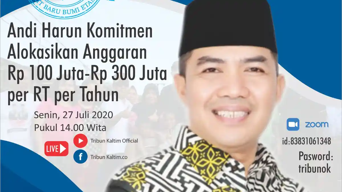 Ingin Tahu Visi Misi Balon Walikota Samarinda Andi Harun, Tonton The Candidate Hari Ini Jam 2 Siang