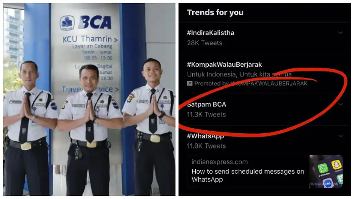 Satpam BCA Viral dan Trending di Twitter karena Keramahannya, Begini Pengakuan Para Nasabah