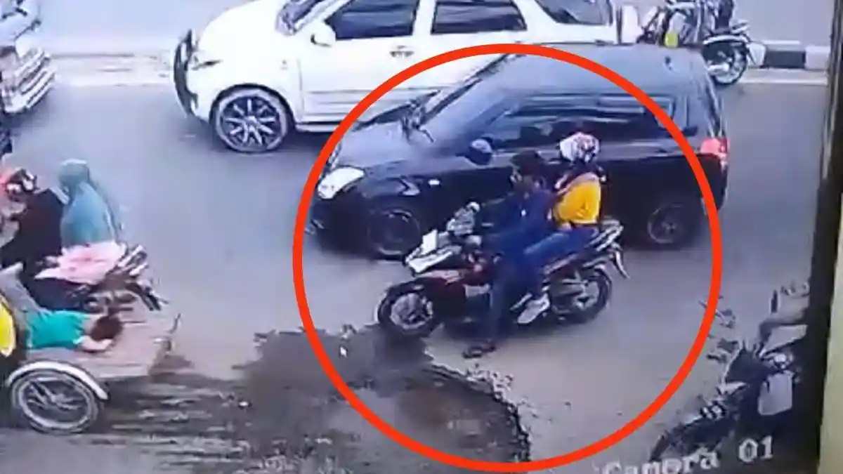 Modus Pura-pura Beri Bantuan ke Pengendara yang Jatuh, Motor IRT Ini Malah Dilarikan