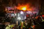 Kebakaran Besar di Beirut Lebanon Usai Serangan Israel