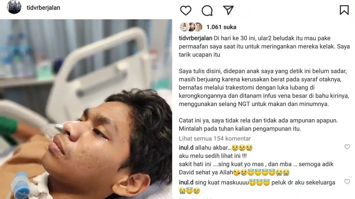 Meski Sudah Sadar, David Ozora Belum Bisa Kenali Orangtua: Kadang Nyambung, Kadang Putus