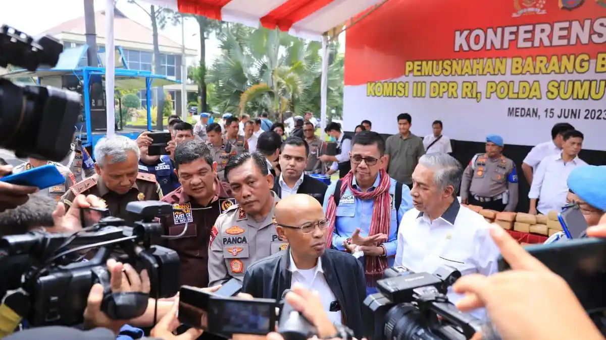 Komisi III DPR RI Dukung Kapolda Sumut Tindak Tegas Anggota yang Melanggar Hukum