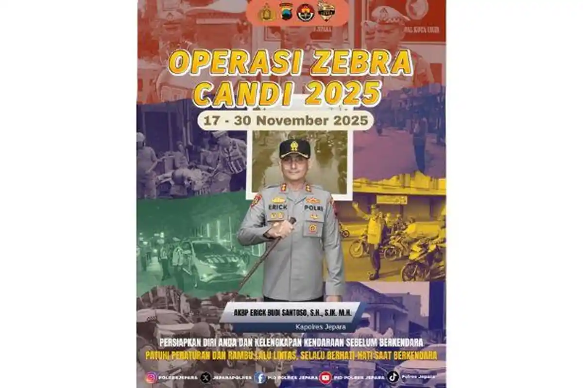 Polres Jepara Gelar Operasi Zebra 2025 Selama 14 Hari, Incar Sejumlah Pelanggaran